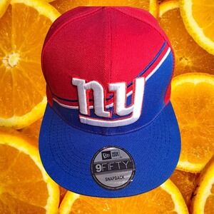 New Era New York Giants NFL 9FIFTY Snapback Hat‎ Cap Red Blue Football